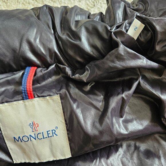 Moncler Joinville Quilted Puffer Down Long Jacket Black Size 2 - Picture 8 of 10